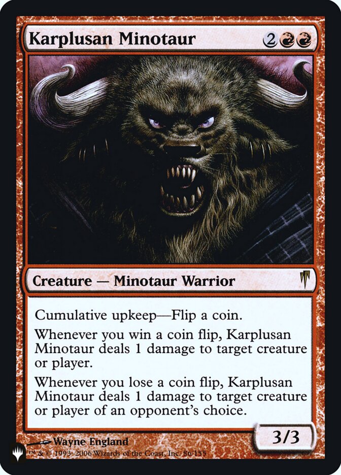 Minotauro Karplusano / Karplusan Minotaur - Magic: The Gathering - MoxLand