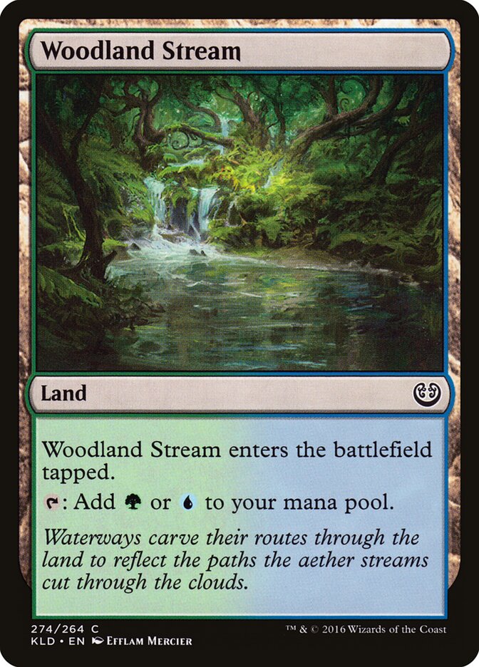 Riacho da Floresta / Woodland Stream - Magic: The Gathering - MoxLand
