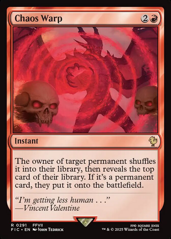 Distorção Caótica / Chaos Warp - Magic: The Gathering - MoxLand