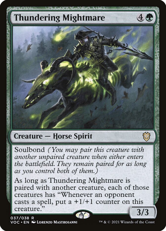Pesadelo da Força Trovejante / Thundering Mightmare - Magic: The Gathering - MoxLand