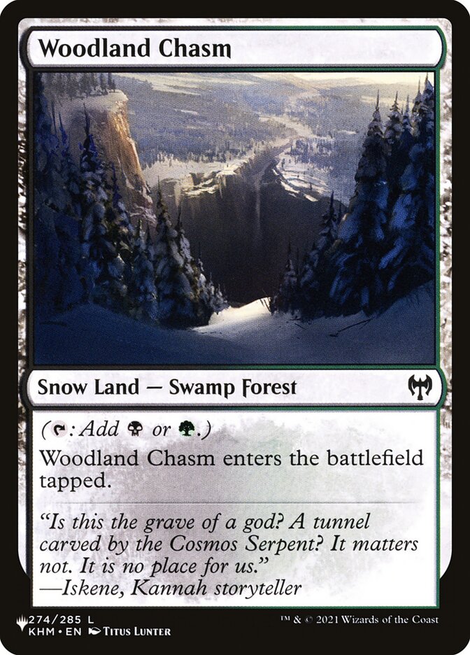 Abismo da Floresta / Woodland Chasm - Magic: The Gathering - MoxLand