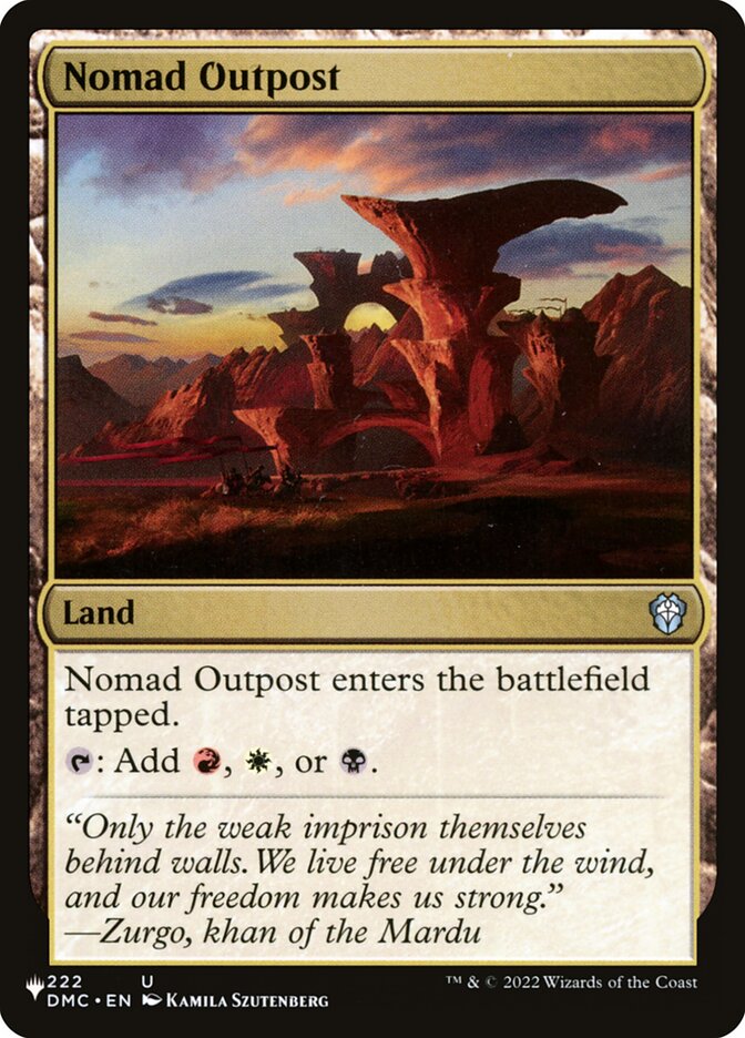 Posto Avançado Nômade / Nomad Outpost - Magic: The Gathering - MoxLand
