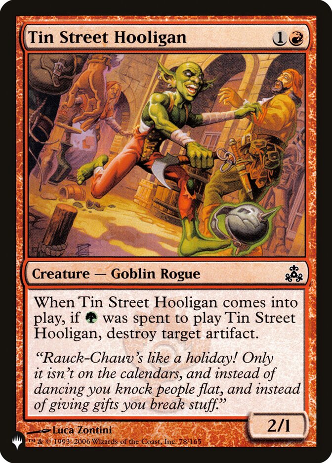 Baderneiro da Rua do Estanho / Tin Street Hooligan - Magic: The Gathering - MoxLand
