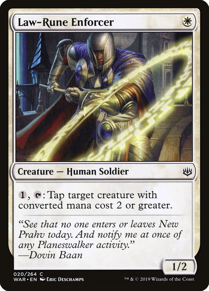 Impositor das Runas-da-lei / Law-Rune Enforcer - Magic: The Gathering - MoxLand