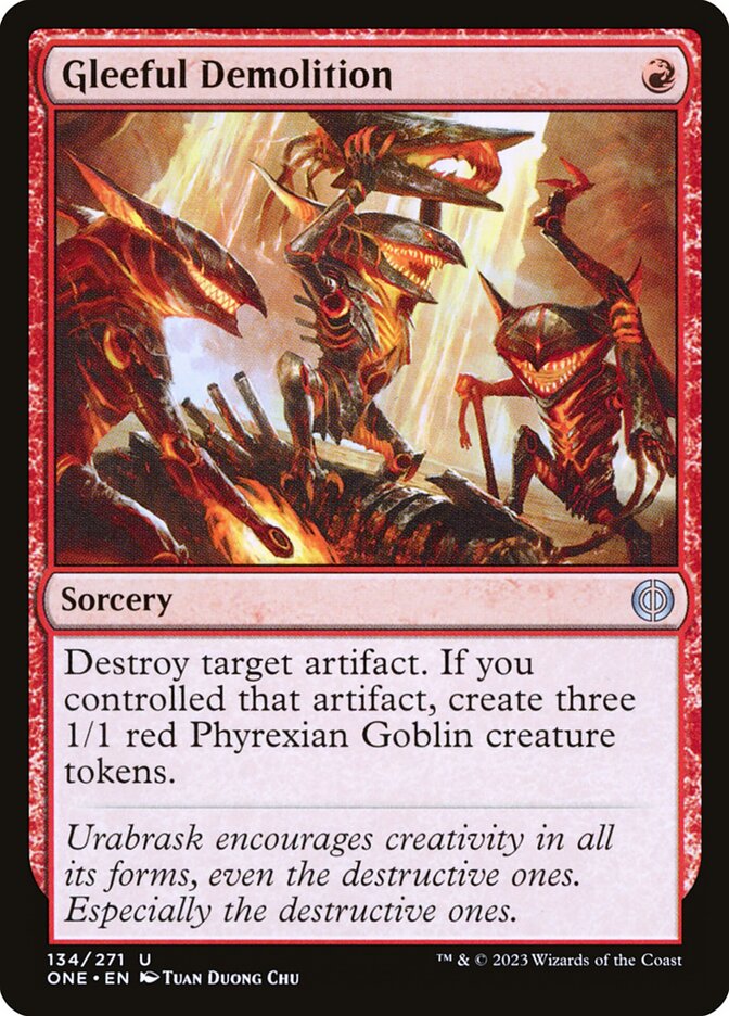 Demolição Animada / Gleeful Demolition - Magic: The Gathering - MoxLand
