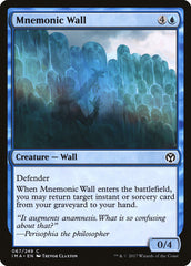 Barreira Mnemônica / Mnemonic Wall - Magic: The Gathering - MoxLand