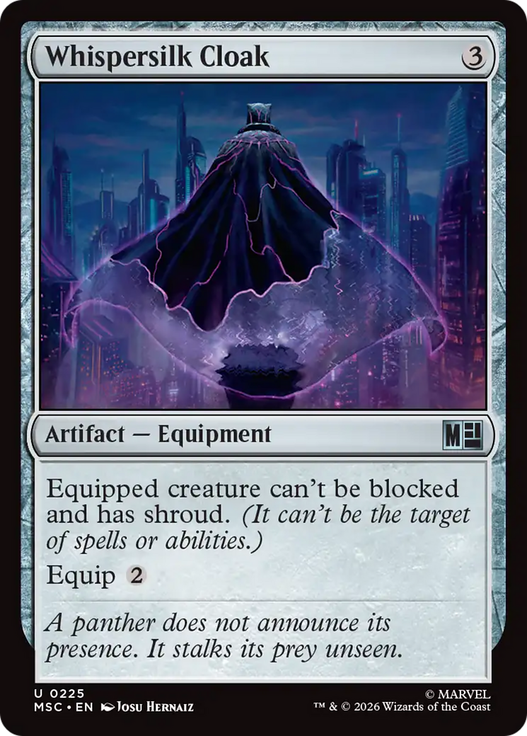Manto de Seda Ruflante / Whispersilk Cloak - Magic: The Gathering - MoxLand