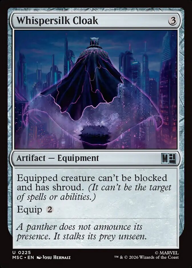 Manto de Seda Ruflante / Whispersilk Cloak - Magic: The Gathering - MoxLand
