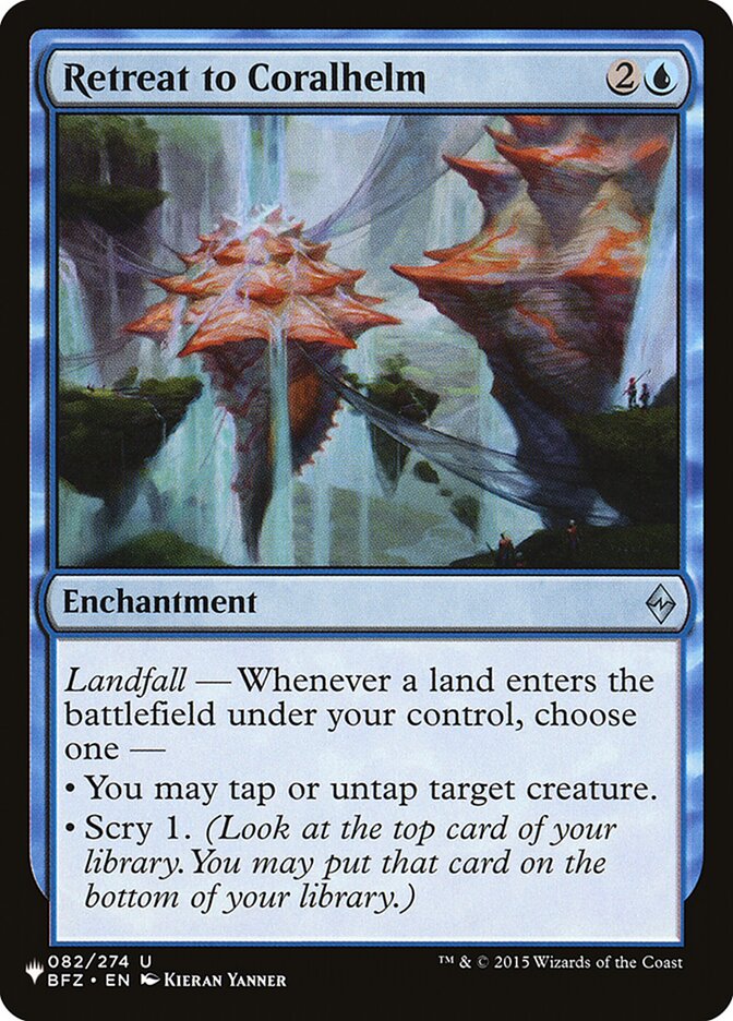 Retirada para Elmo de Coral / Retreat to Coralhelm - Magic: The Gathering - MoxLand