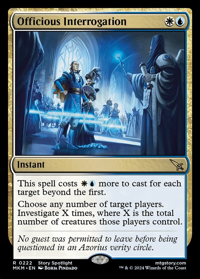 Interrogatório Exaustivo / Officious Interrogation - Magic: The Gathering - MoxLand