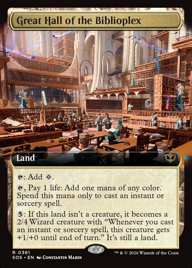 Great Hall of the Biblioplex - Magic: The Gathering - MoxLand
