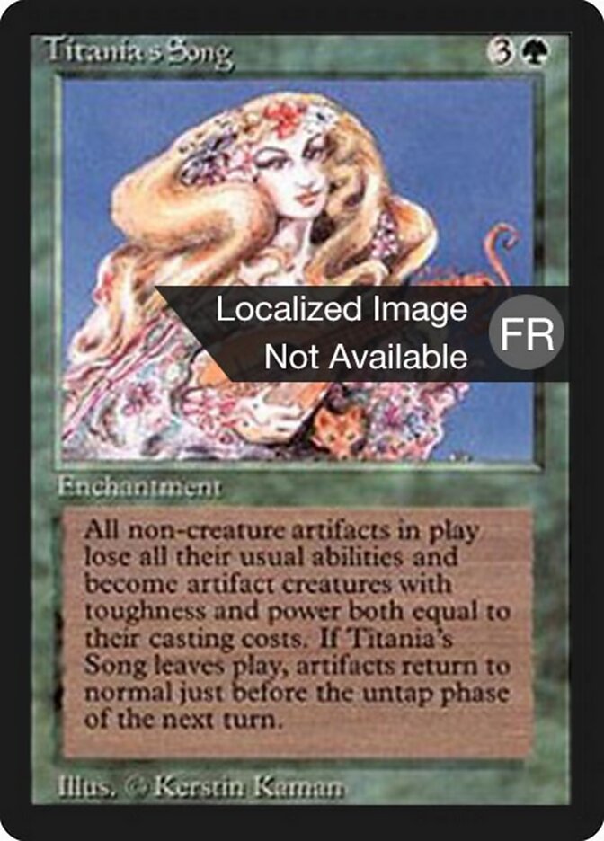 Canção de Titânia / Titania's Song - Magic: The Gathering - MoxLand