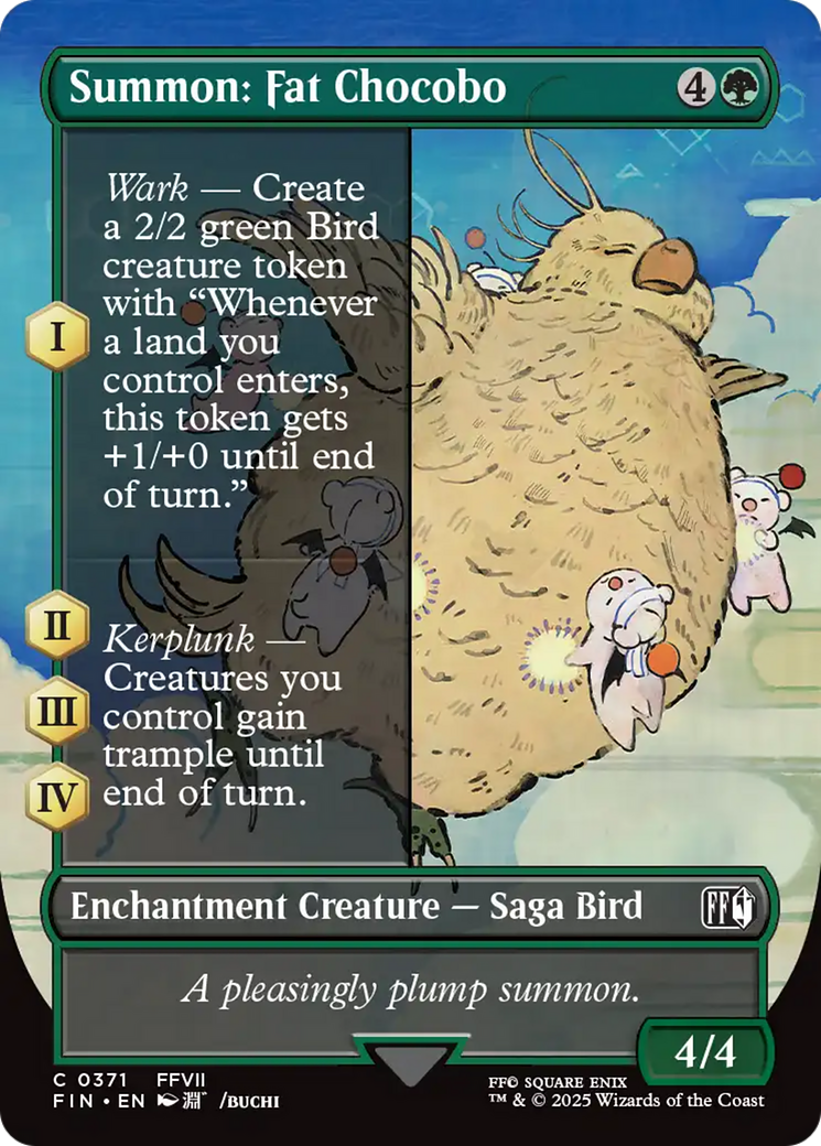 Invocação: Chocobo Gordo / Summon: Fat Chocobo - Magic: The Gathering - MoxLand