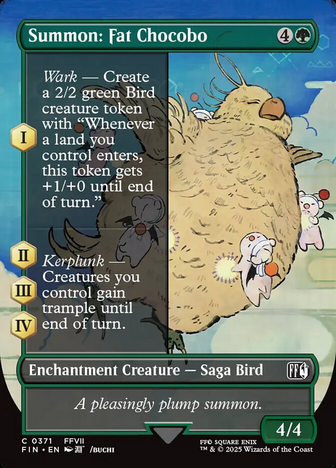 Invocação: Chocobo Gordo / Summon: Fat Chocobo - Magic: The Gathering - MoxLand