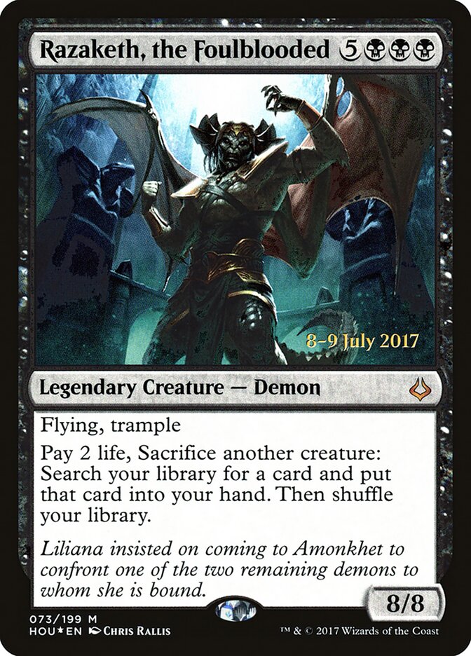 Razaketh do Sangue Hediondo / Razaketh, the Foulblooded - Magic: The Gathering - MoxLand