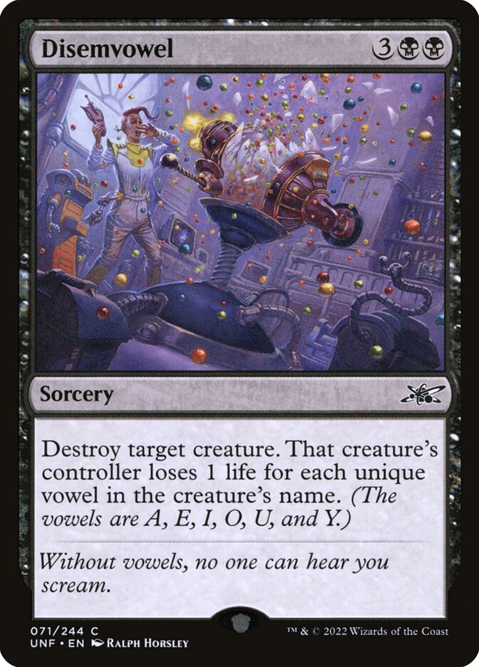 Disemvowel - Magic: The Gathering - MoxLand