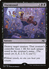 Disemvowel - Magic: The Gathering - MoxLand