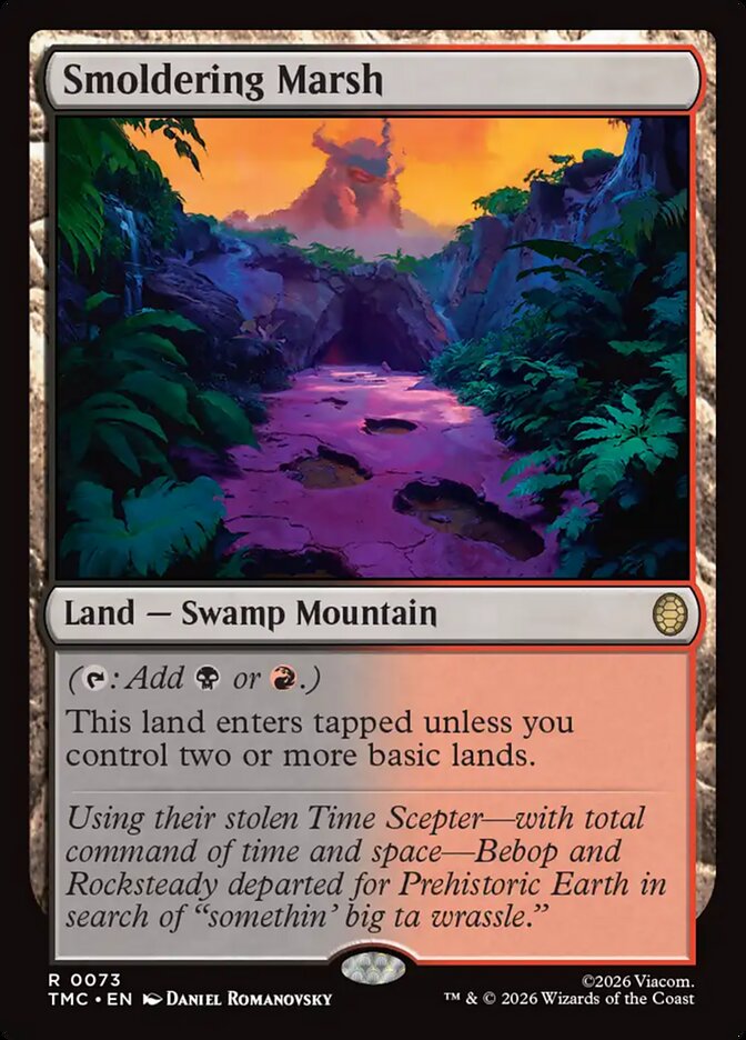 Pântano Ardente / Smoldering Marsh - Magic: The Gathering - MoxLand