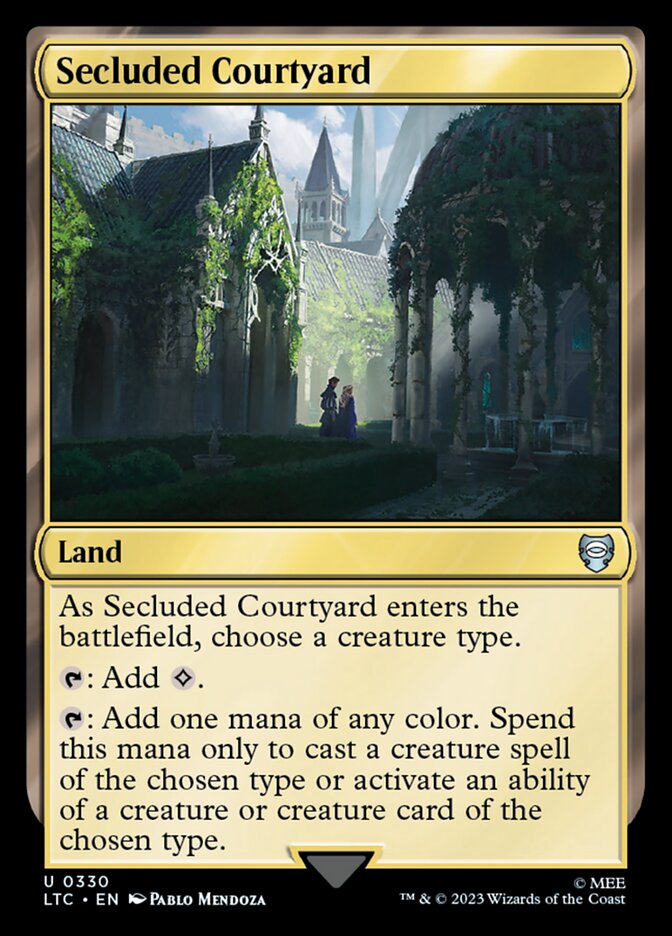Pátio Reservado / Secluded Courtyard - Magic: The Gathering - MoxLand