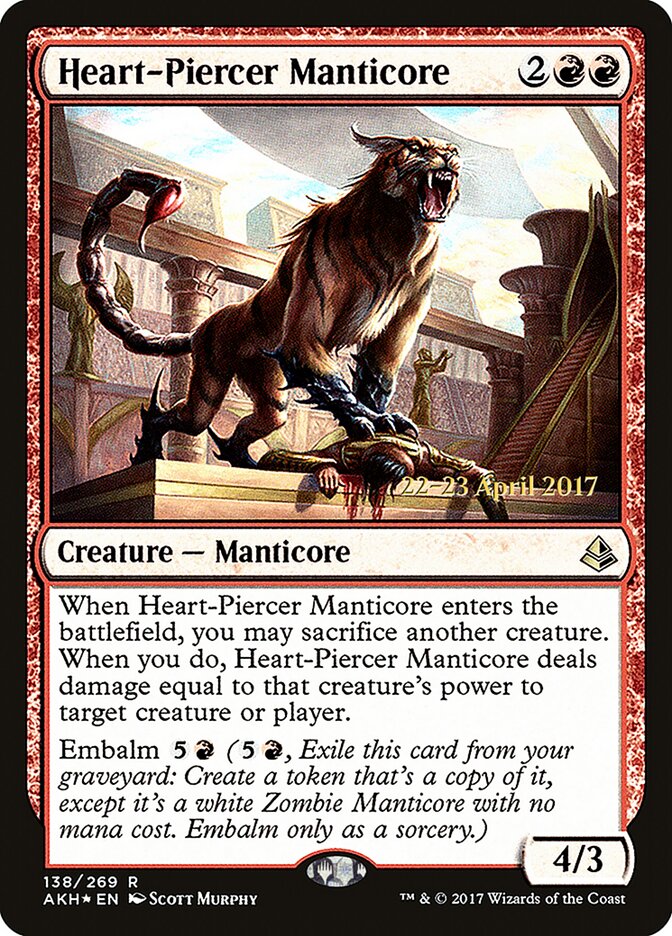 Mantícora Fura-coração / Heart-Piercer Manticore - Magic: The Gathering - MoxLand