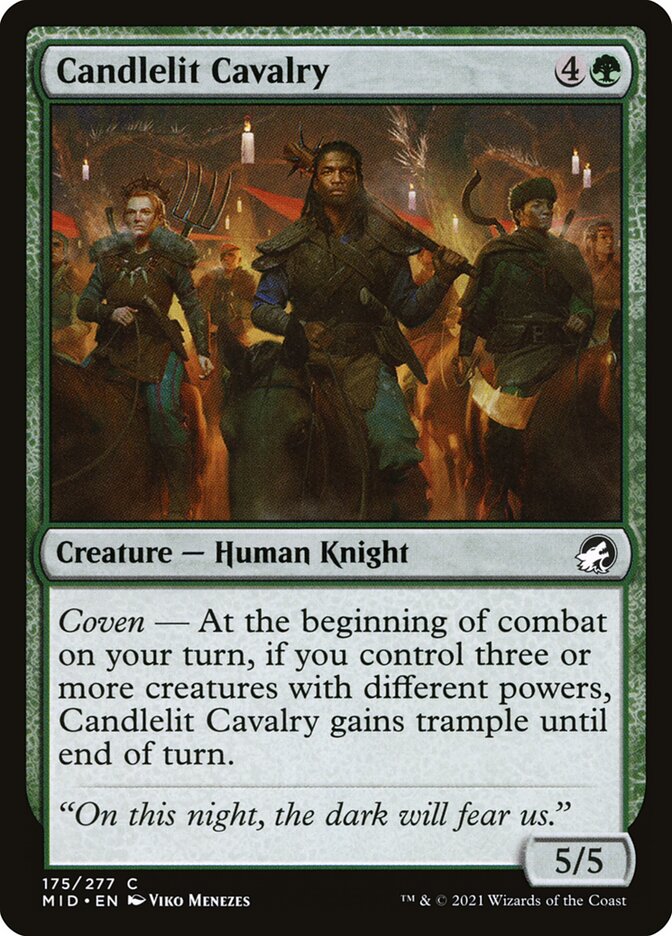Cavalaria à Luz de Velas / Candlelit Cavalry - Magic: The Gathering - MoxLand