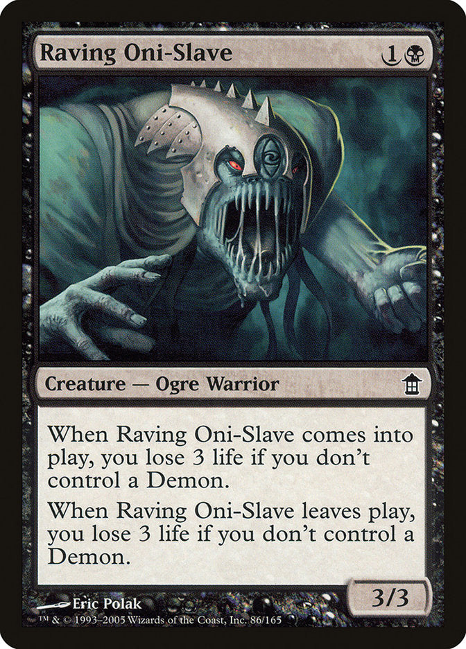 Escravo Oni Desvairado / Raving Oni-Slave - Magic: The Gathering - MoxLand