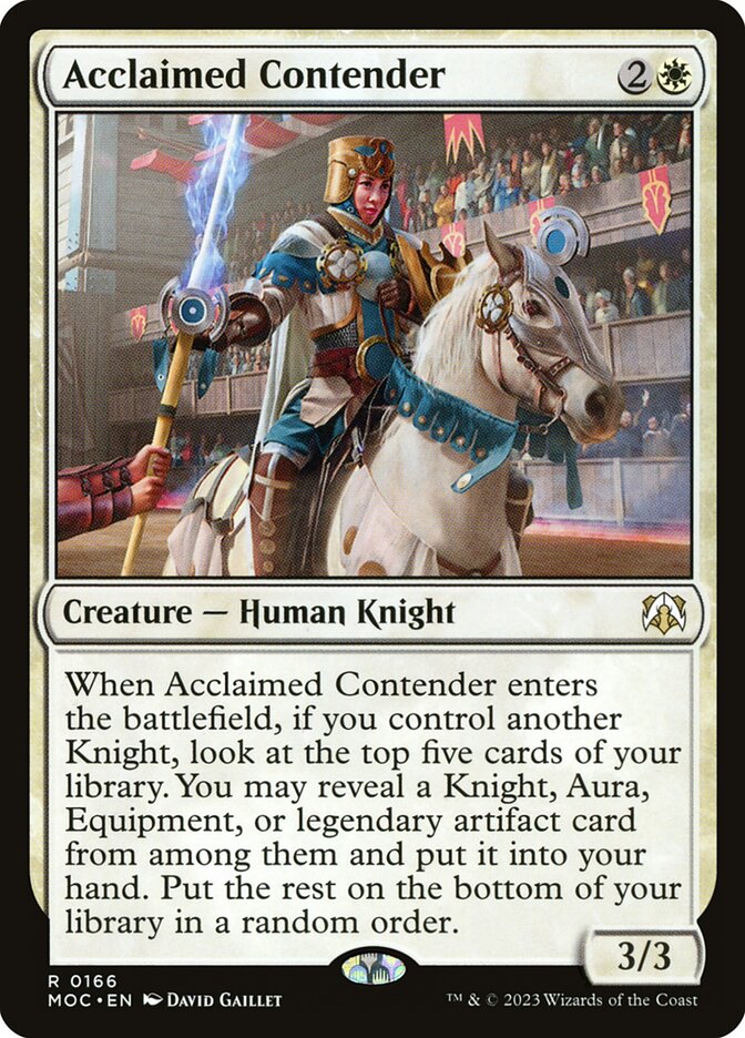 Competidora Aclamada / Acclaimed Contender - Magic: The Gathering - MoxLand