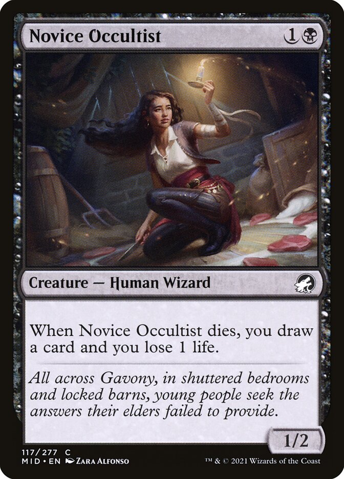 Ocultista Novata / Novice Occultist - Magic: The Gathering - MoxLand