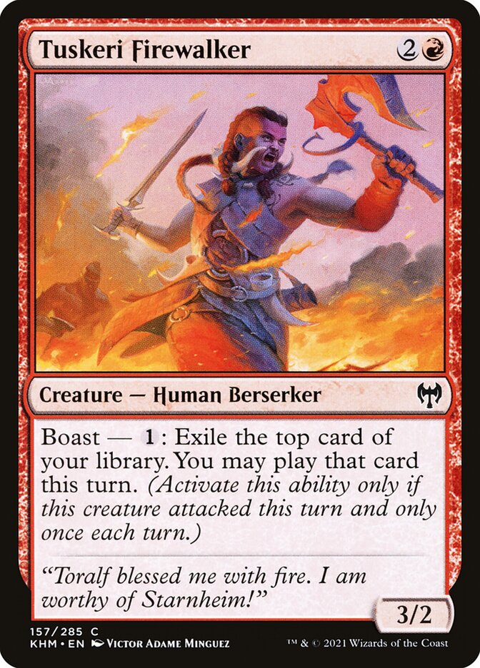 Andarilha do Fogo Tuskeri / Tuskeri Firewalker - Magic: The Gathering - MoxLand