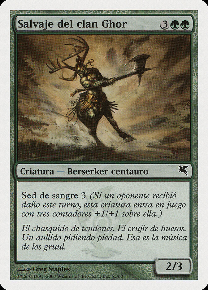 Selvagem do Clã de Ghor / Ghor-Clan Savage - Magic: The Gathering - MoxLand