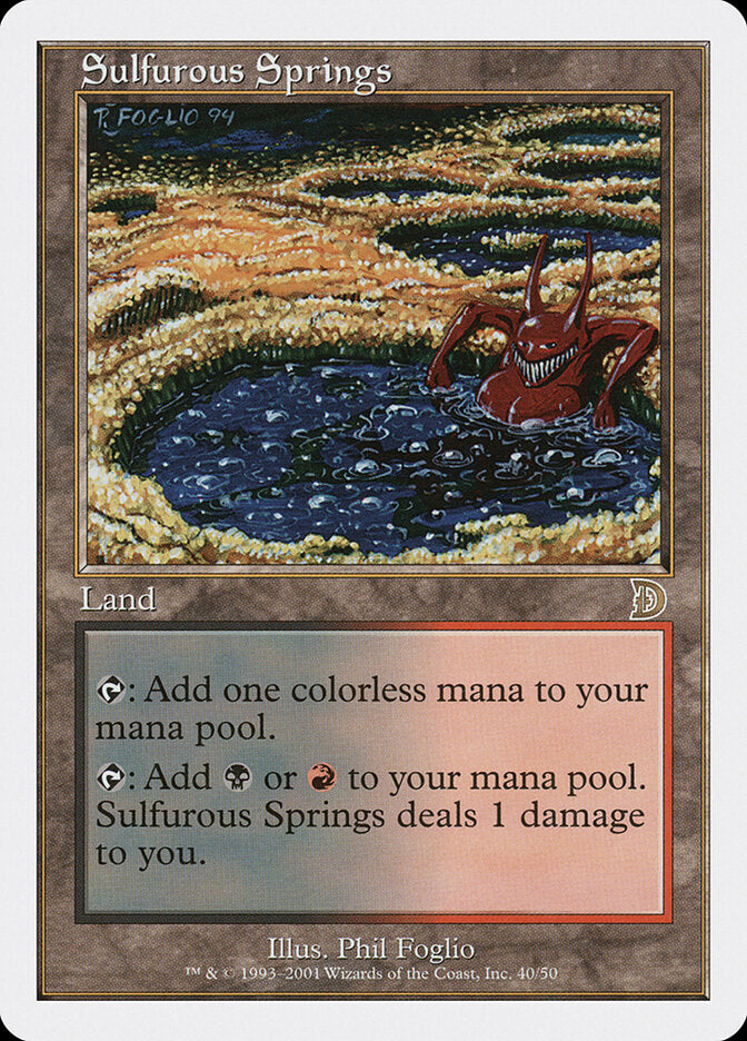 Fontes Sulfurosas / Sulfurous Springs - Magic: The Gathering - MoxLand
