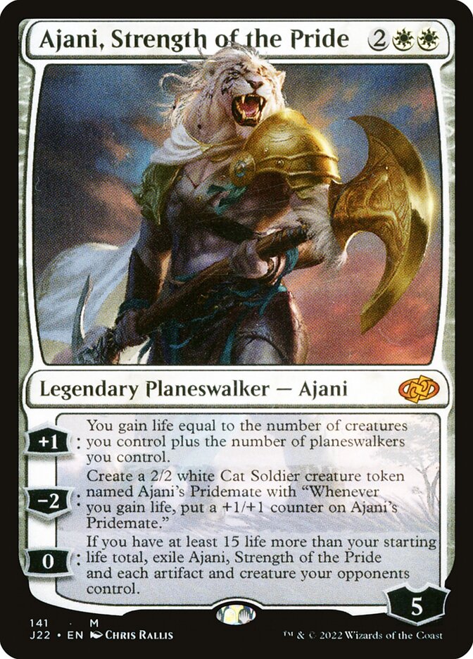 Ajani, Força do Bando / Ajani, Strength of the Pride - Magic: The Gathering - MoxLand