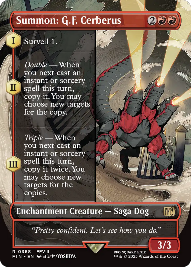 Invocação: G.F. Cerberus / Summon: G.F. Cerberus - Magic: The Gathering - MoxLand