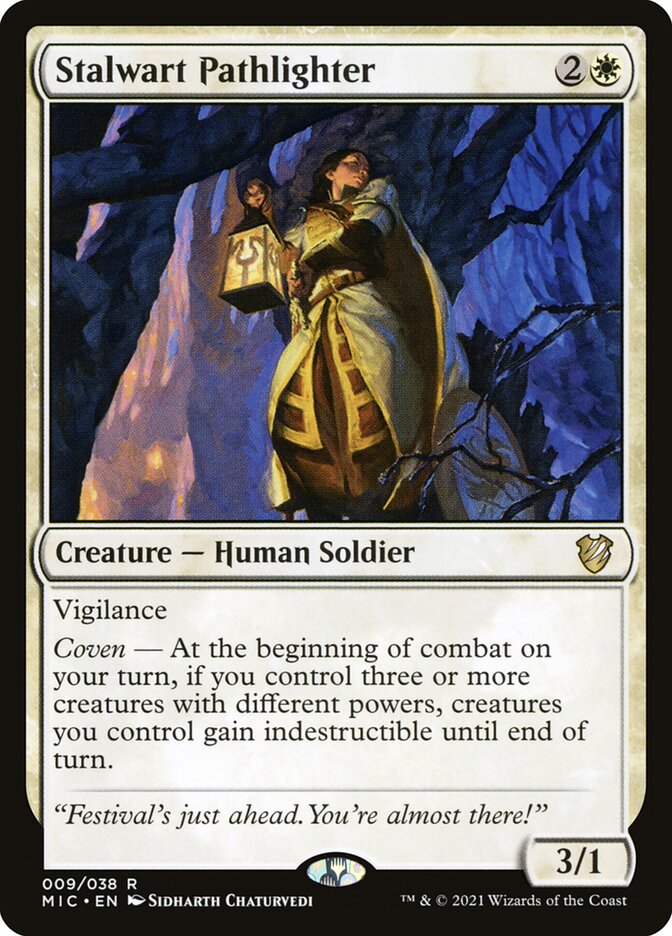 Lumetrilhas Resoluta / Stalwart Pathlighter - Magic: The Gathering - MoxLand