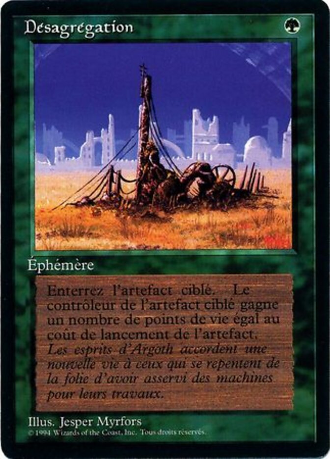 Desmoronar / Crumble - Magic: The Gathering - MoxLand
