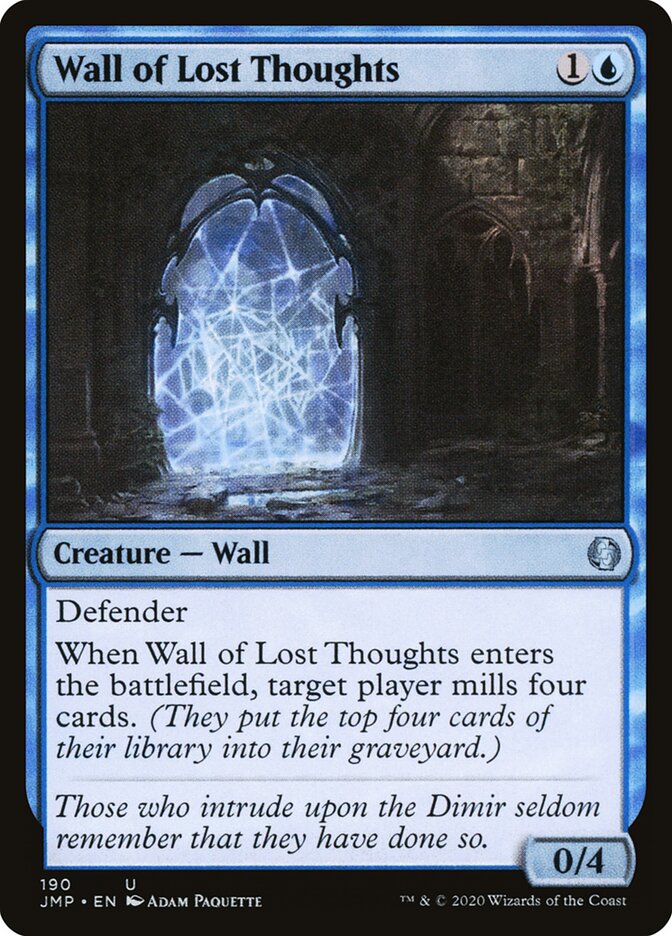 Barreira dos Pensamentos Perdidos / Wall of Lost Thoughts - Magic: The Gathering - MoxLand