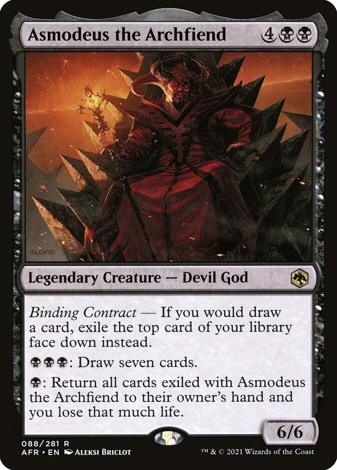 Asmodeus, o Arquidemônio / Asmodeus the Archfiend - Magic: The Gathering - MoxLand