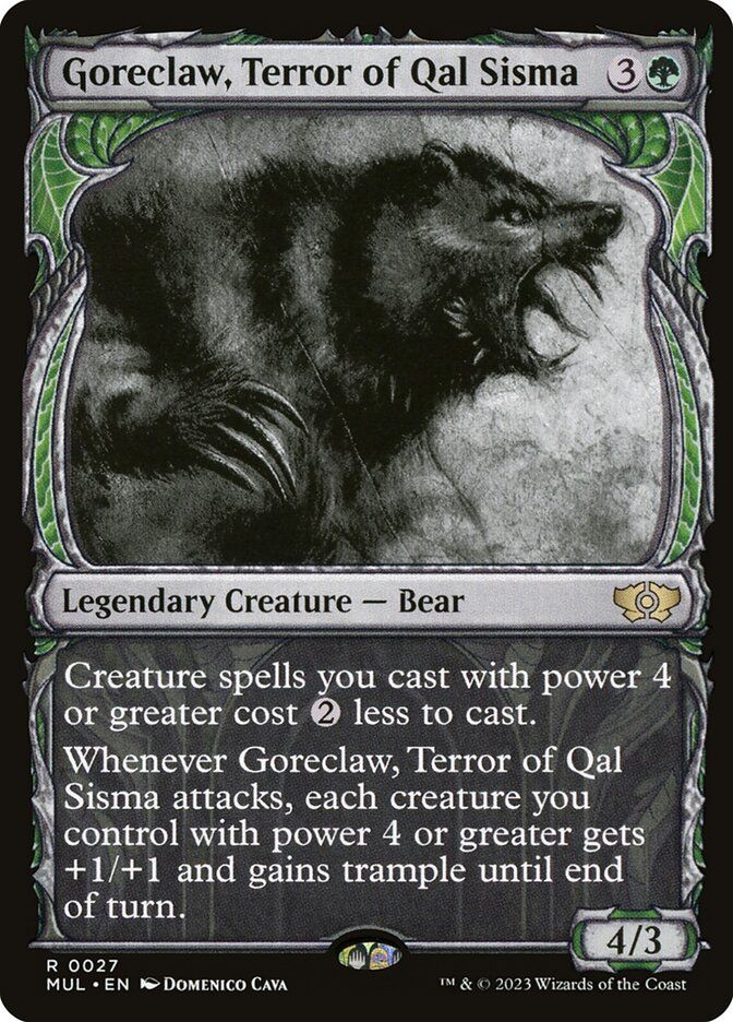 Garra Cruenta, Terror de Qal Sisma / Goreclaw, Terror of Qal Sisma - Magic: The Gathering - MoxLand