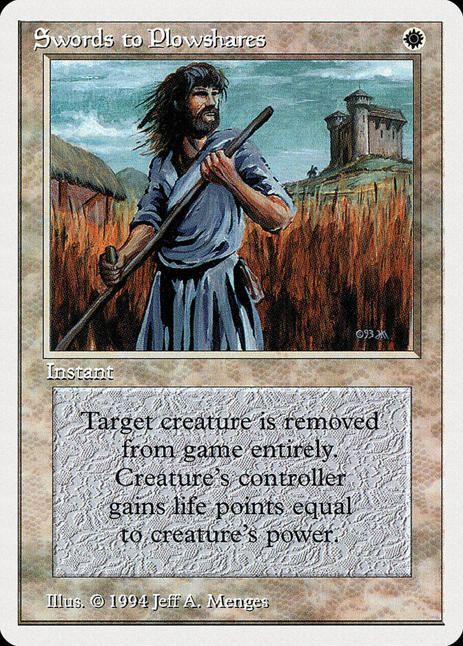 Espadas em Arados / Swords to Plowshares - Magic: The Gathering - MoxLand