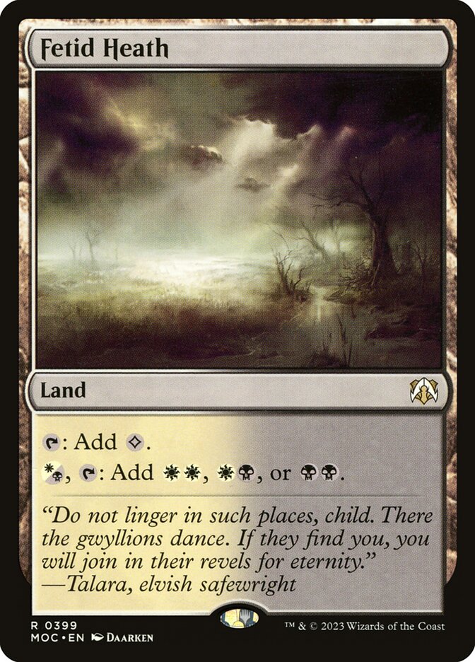 Matagal Fétido / Fetid Heath - Magic: The Gathering - MoxLand