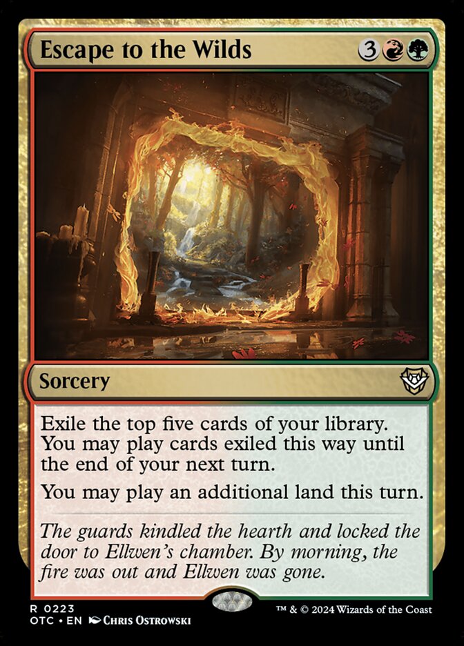 Fuga para as Terras Selvagens / Escape to the Wilds - Magic: The Gathering - MoxLand