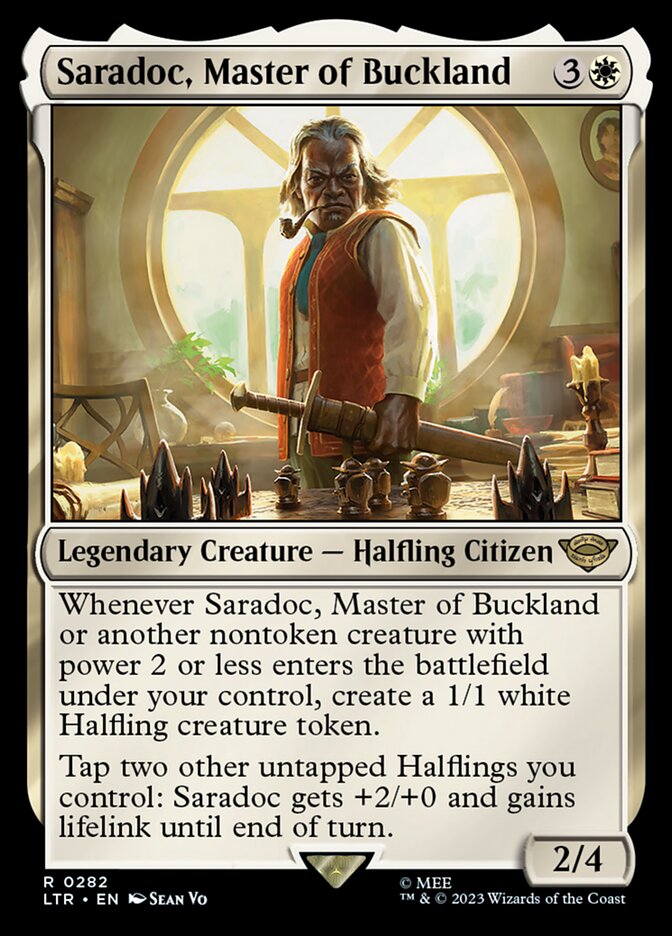 Saradoc, Mestre da Terra dos Buques / Saradoc, Master of Buckland - Magic: The Gathering - MoxLand