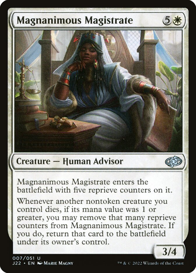 Magnanimous Magistrate - Magic: The Gathering - MoxLand