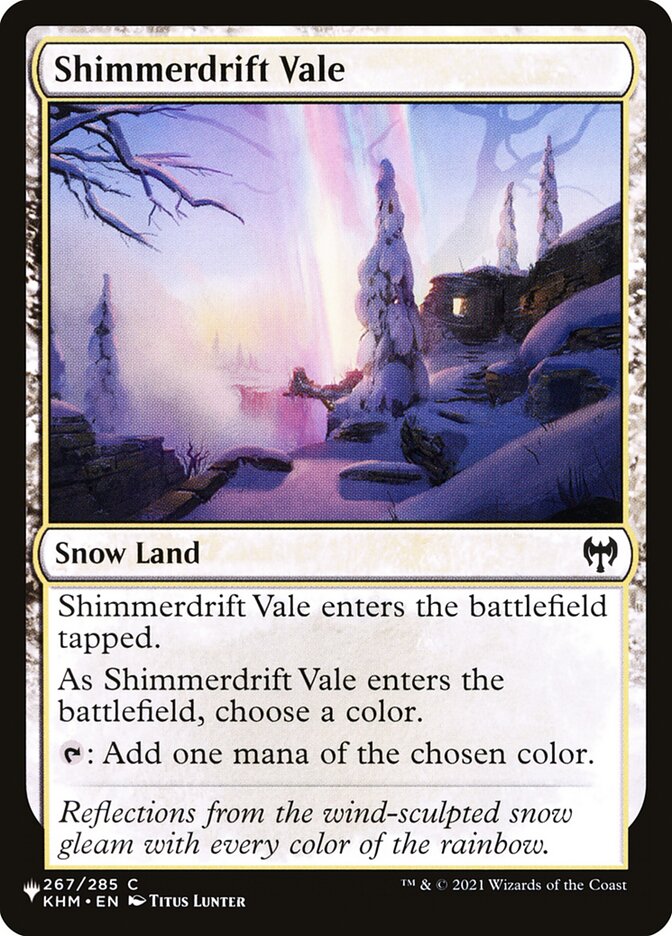 Vale do Gelo Cintilante / Shimmerdrift Vale - Magic: The Gathering - MoxLand