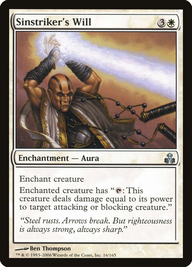 Desejo do Punidor de Pecados / Sinstriker's Will - Magic: The Gathering - MoxLand