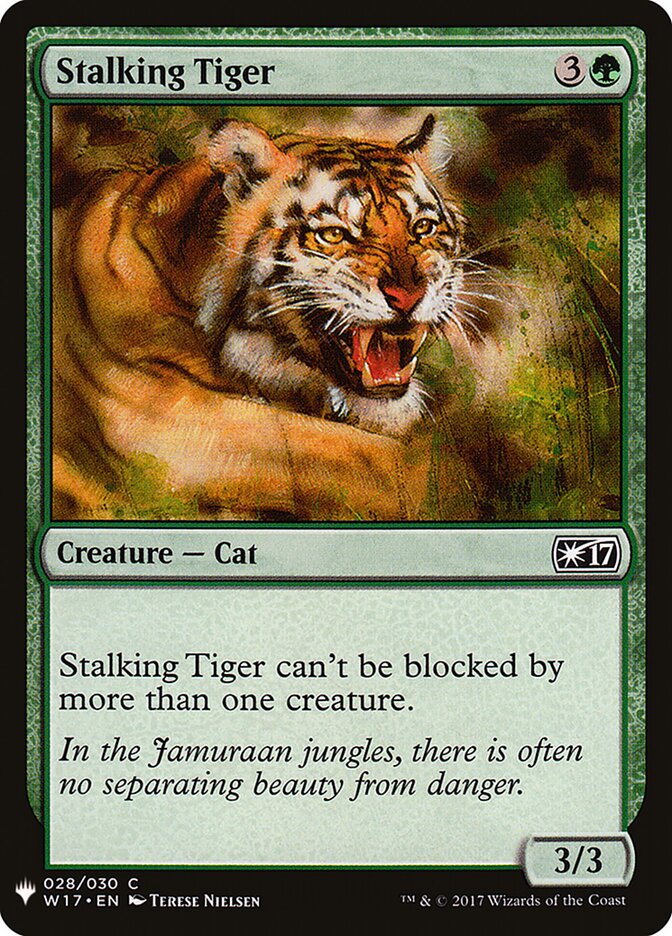 Tigre Caçador / Stalking Tiger - Magic: The Gathering - MoxLand
