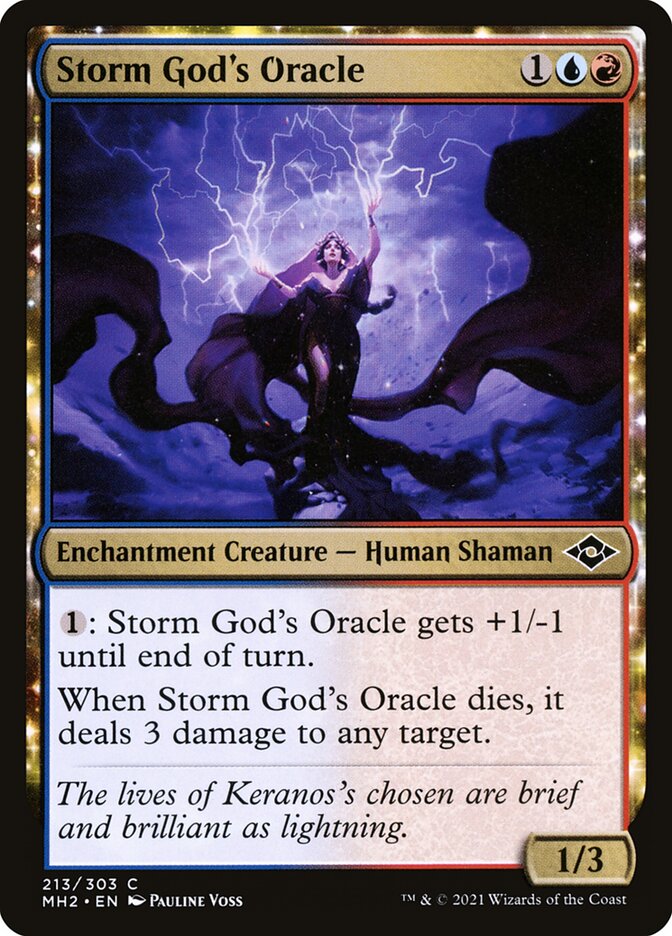 Oráculo do Deus da Tempestade / Storm God's Oracle - Magic: The Gathering - MoxLand