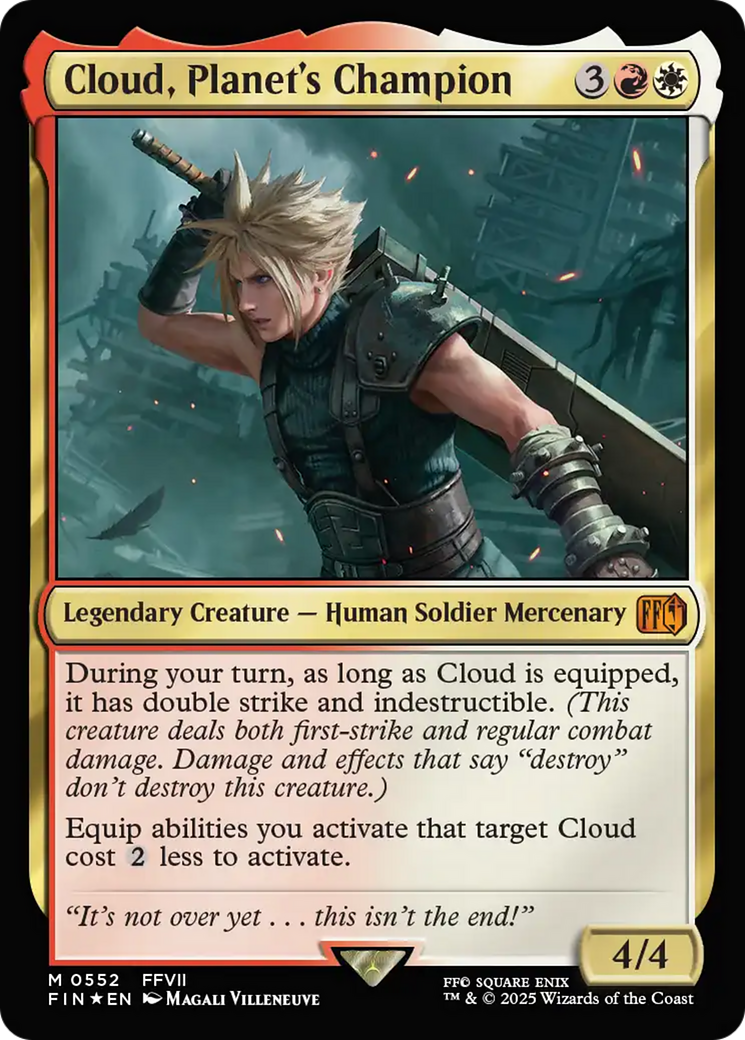 Cloud, Planet's Champion - Magic: The Gathering - MoxLand