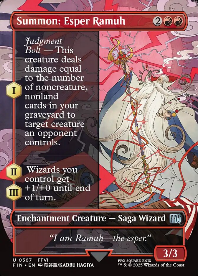 Invocação: Ésper Ramuh / Summon: Esper Ramuh - Magic: The Gathering - MoxLand