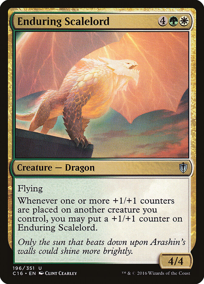Senhor Escamado Resistente / Enduring Scalelord - Magic: The Gathering - MoxLand